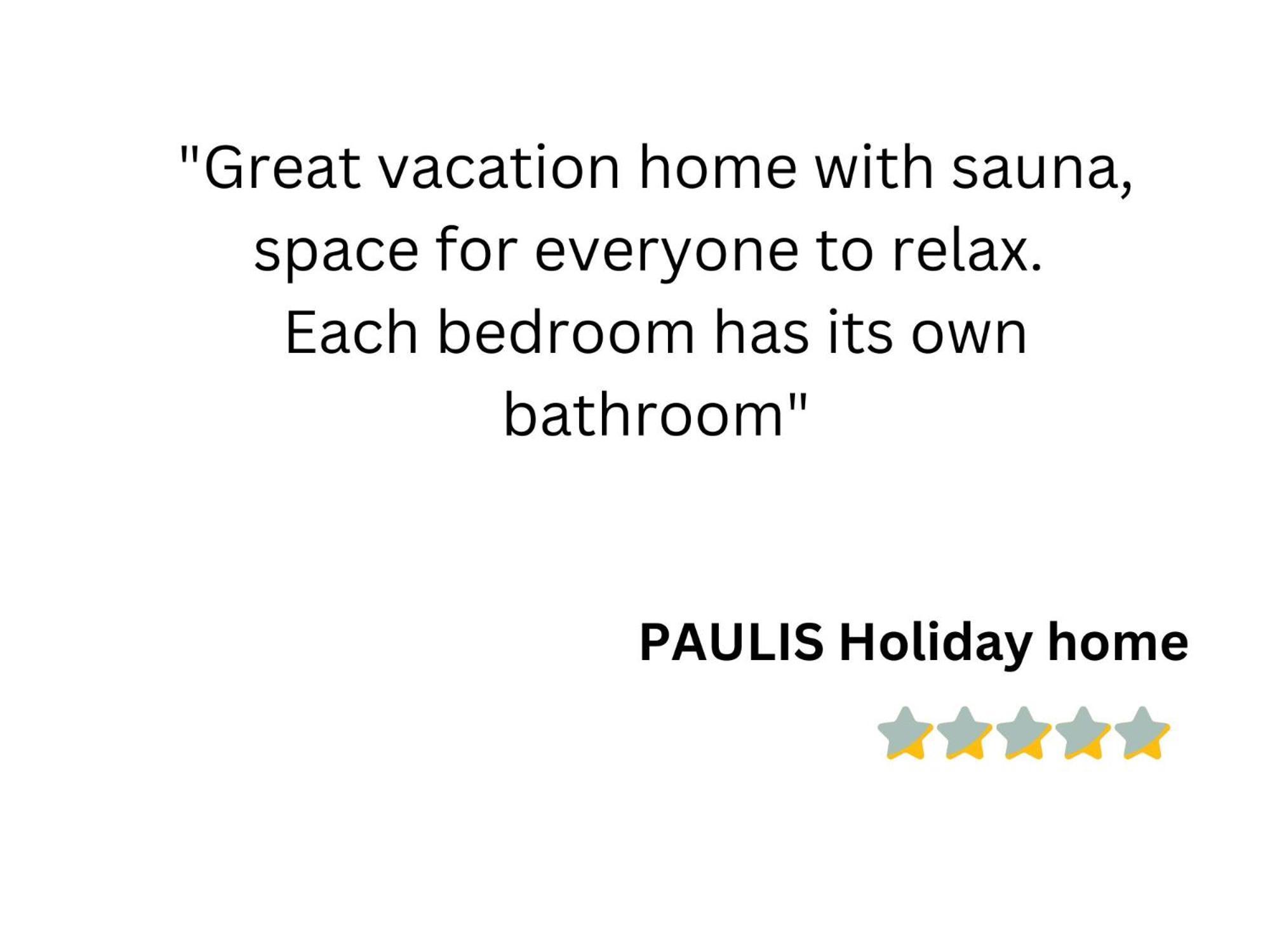 Paulis Cozy 4-Bedroom Vacation Home - With 4 Bathrooms Sun Terrace & Sauna, Nice To Hike & Bike, To Chil & Meet Bullange Extérieur photo